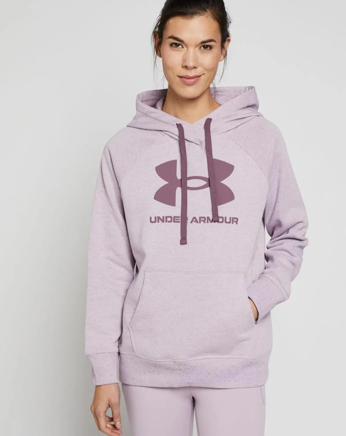 Under Armour Pulls|Sweat à capuche UA Rival Fleece violet parme