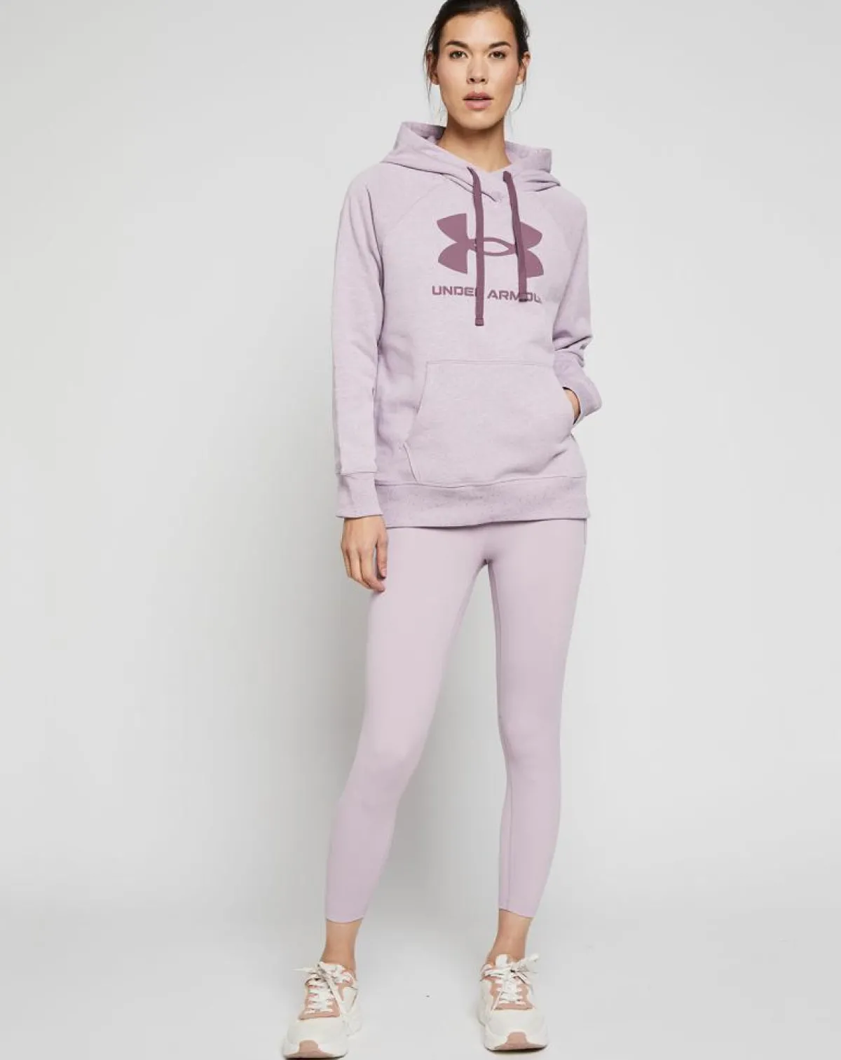Under Armour Pulls|Sweat à capuche UA Rival Fleece violet parme