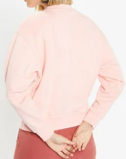 Galeries Lafayette Sweats|Sweat court en Coton bio molletonné Billie rose