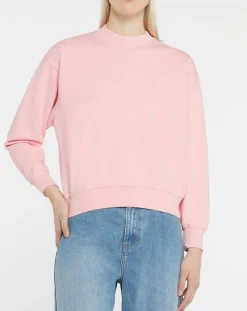 Galeries Lafayette Sweats|Sweat court en Coton bio molletonné Billie rose