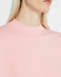 Galeries Lafayette Sweats|Sweat court en Coton bio molletonné Billie rose