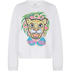 Manoush Sweats|Sweat Happy Holi blanc