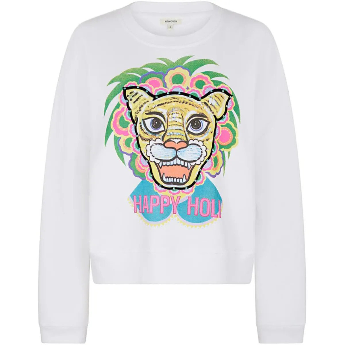 Manoush Sweats|Sweat Happy Holi blanc