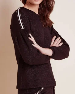 Le Chat Lingerie, Nuit|Sweat Maille Love noir