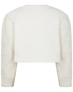 Manoush Pulls|Sweat Médiéval Patchwork brodé écru