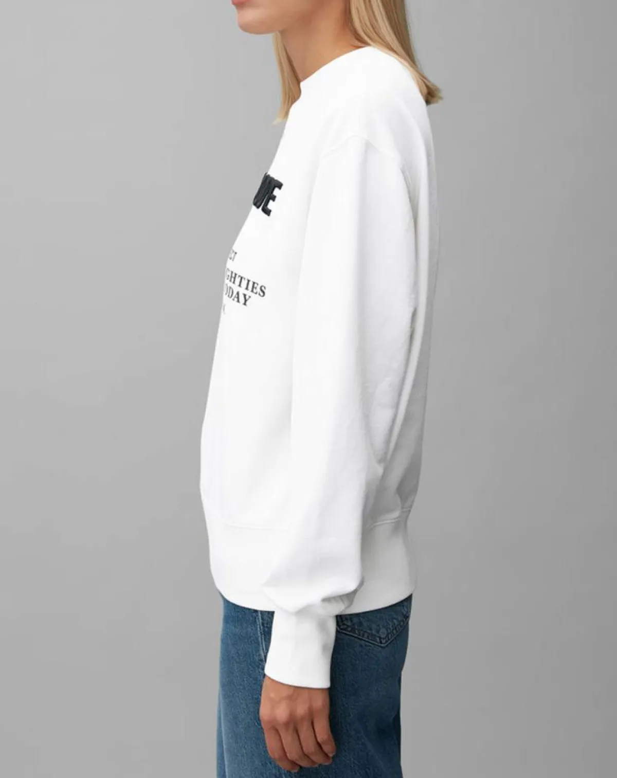Marc O'Polo Pulls|Sweat Oversized Lady Di blanc