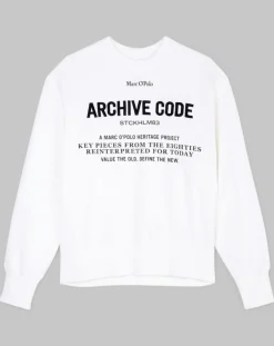 Marc O'Polo Pulls|Sweat Oversized Lady Di blanc