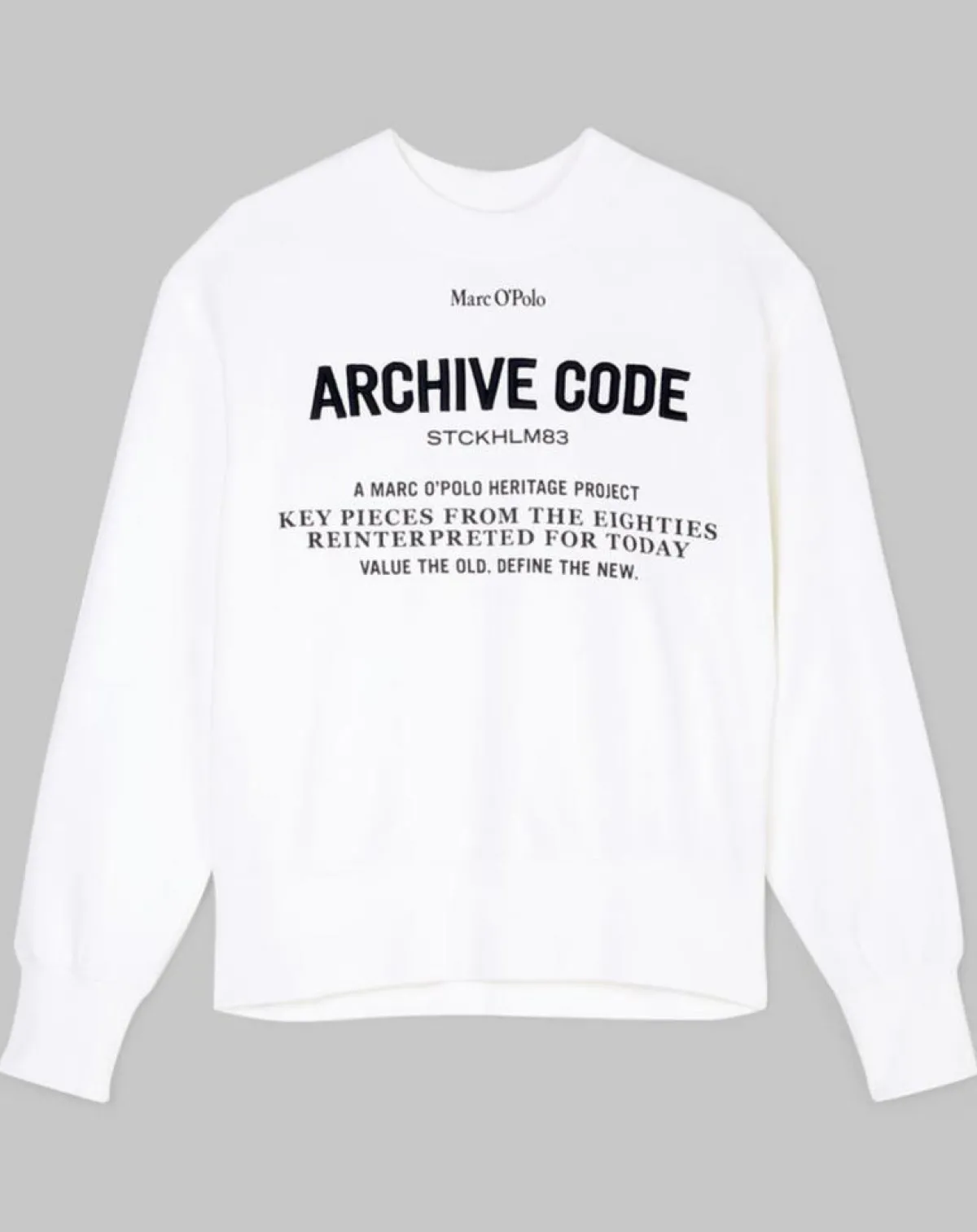 Marc O'Polo Pulls|Sweat Oversized Lady Di blanc