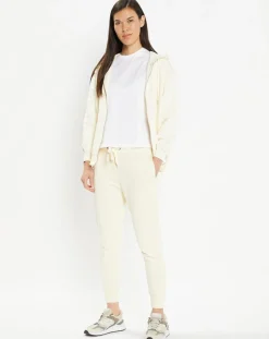 Galeries Lafayette Gilets Et Cardigans|Sweat zippé en Coton bio Mathalie à capuche écru