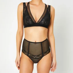 Huit Lingerie, Nuit|Tanga Captive noir