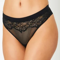 Huit Lingerie, Nuit|Tanga Séductrice noir