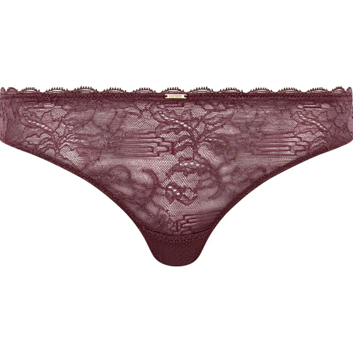 Chantelle Lingerie, Nuit|Tanga Waltz marron cardinal