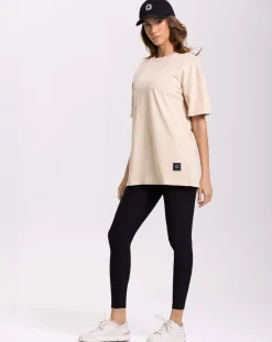 Onamaste T-Shirts|Tee Shirt Oversize beige