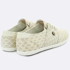 Faguo Baskets|Tennis Cypress à carreaux sable/doré