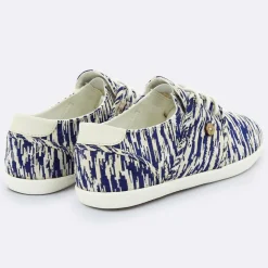 Faguo Baskets|Tennis Cypress imprimées blanc/bleu foncé