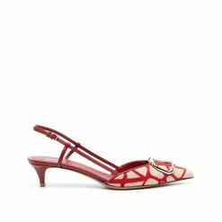 Valentino Garavani Escarpins|Toile Iconographe Pumps rouges