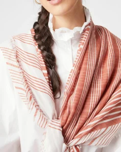 Galeries Lafayette Echarpes, Foulards|Étole Bobby rose - 130x100 cm