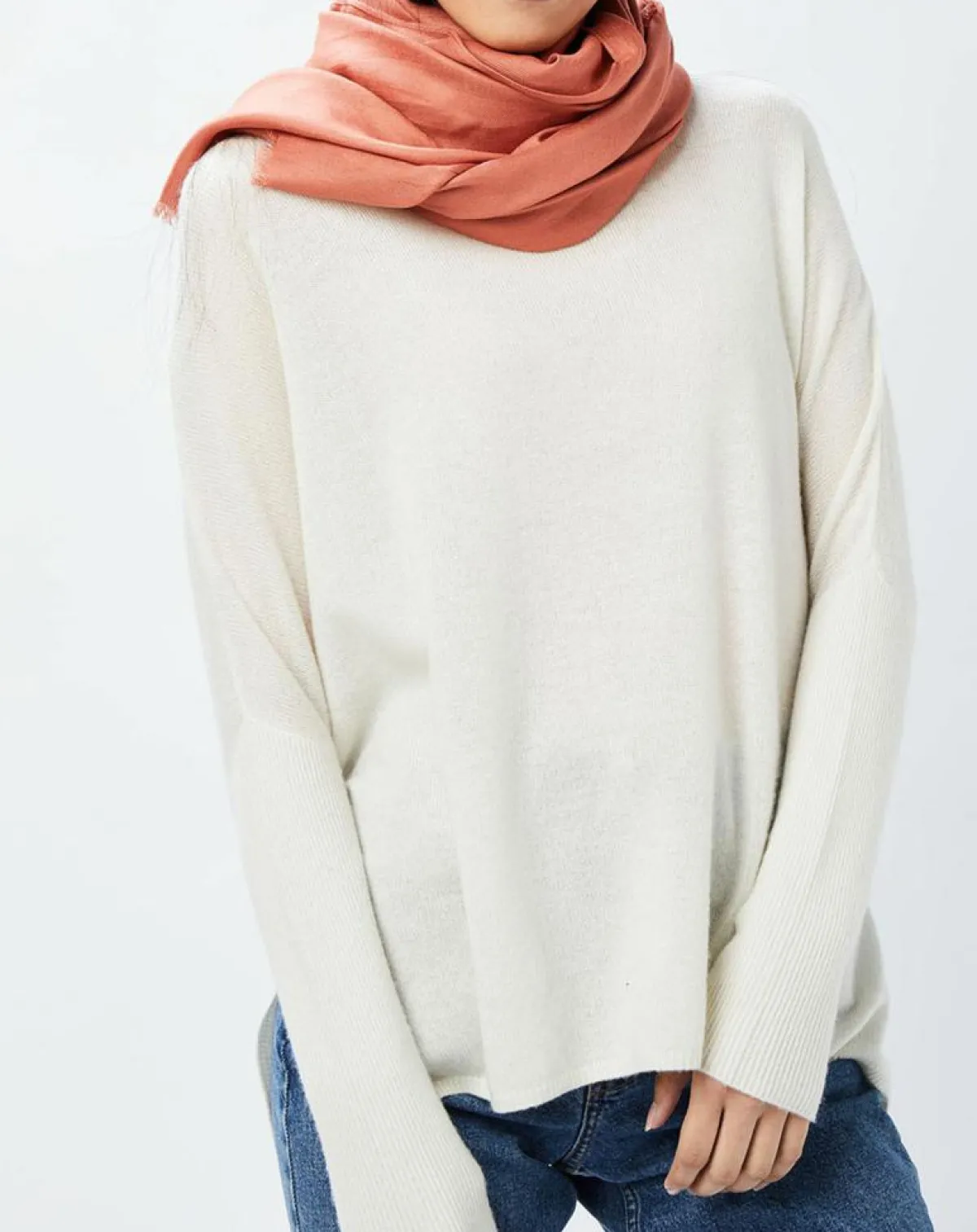 Galeries Lafayette Echarpes, Foulards|Étole Ecovero Af Swaggy F orange - 180x65 cm