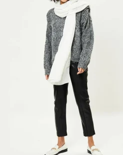 Galeries Lafayette Echarpes, Foulards|Étole Foil écrue - 180x87 cm