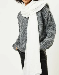 Galeries Lafayette Echarpes, Foulards|Étole Foil écrue - 180x87 cm