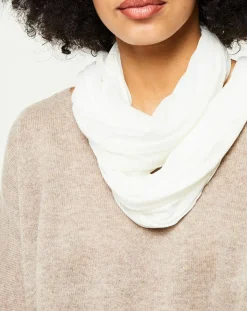 Galeries Lafayette Echarpes, Foulards|Étole Iode effet froissé écrue - 194x90 cm