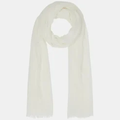 Galeries Lafayette Echarpes, Foulards|Étole Iode effet froissé écrue - 194x90 cm