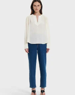 Zapa Tops Et Blouses|Top 100% Soie Bangkok ecru