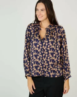 See u Soon Tops Et Blouses|Top Agathe bleu