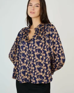 See u Soon Tops Et Blouses|Top Agathe bleu