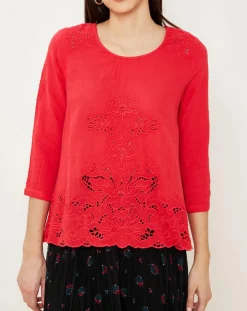 Louizon Tops Et Blouses|Top ajouré Aquarius fuschia