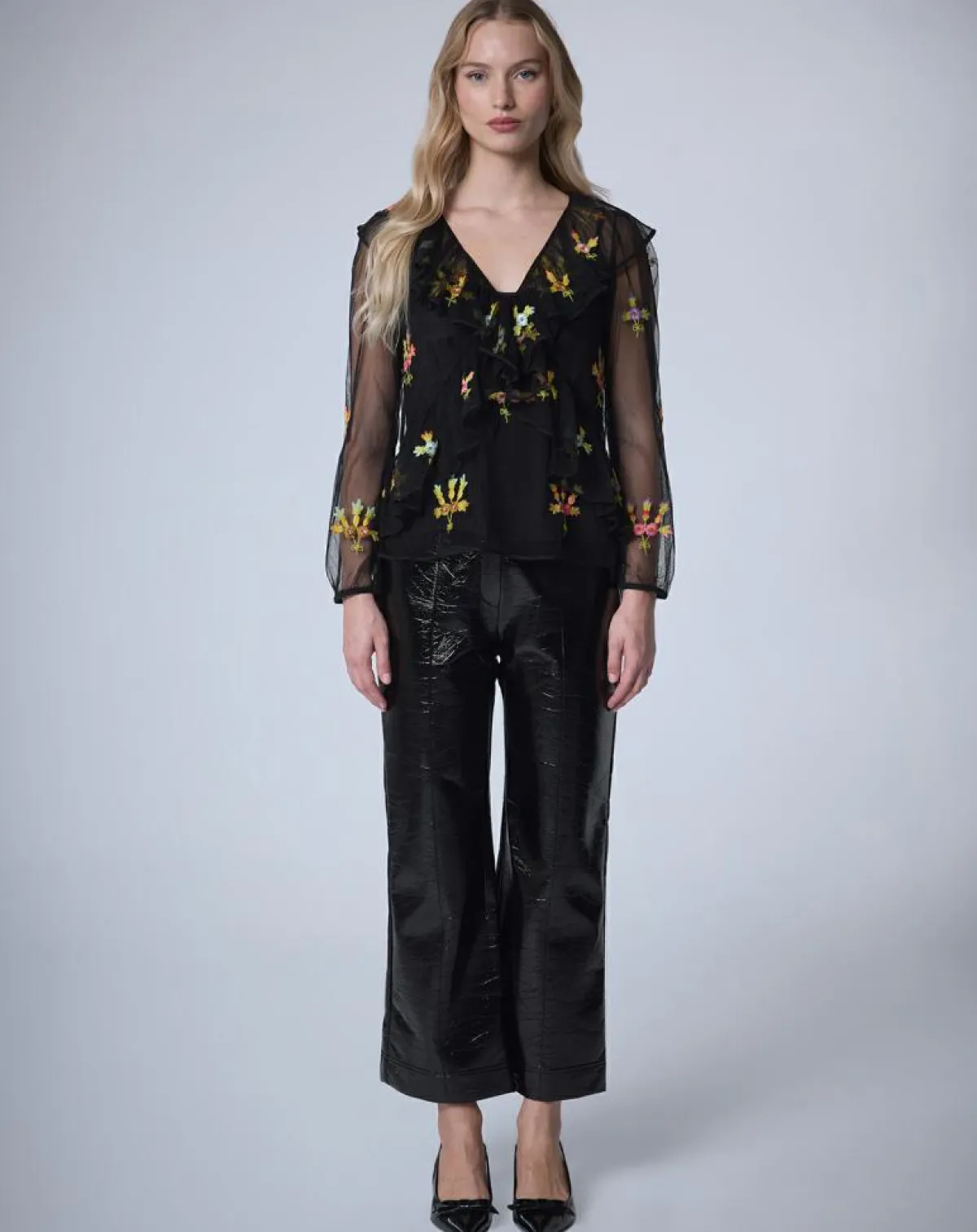 Manoush Tops Et Blouses|Top Bloom Romance noir