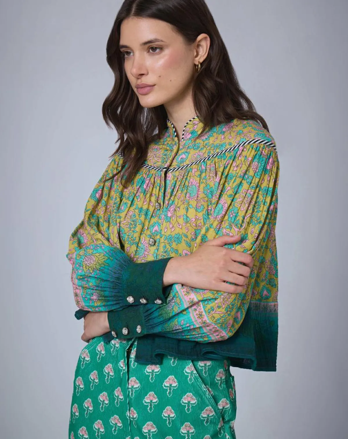 Manoush Tops Et Blouses|Top Bohemian Hindi kaki