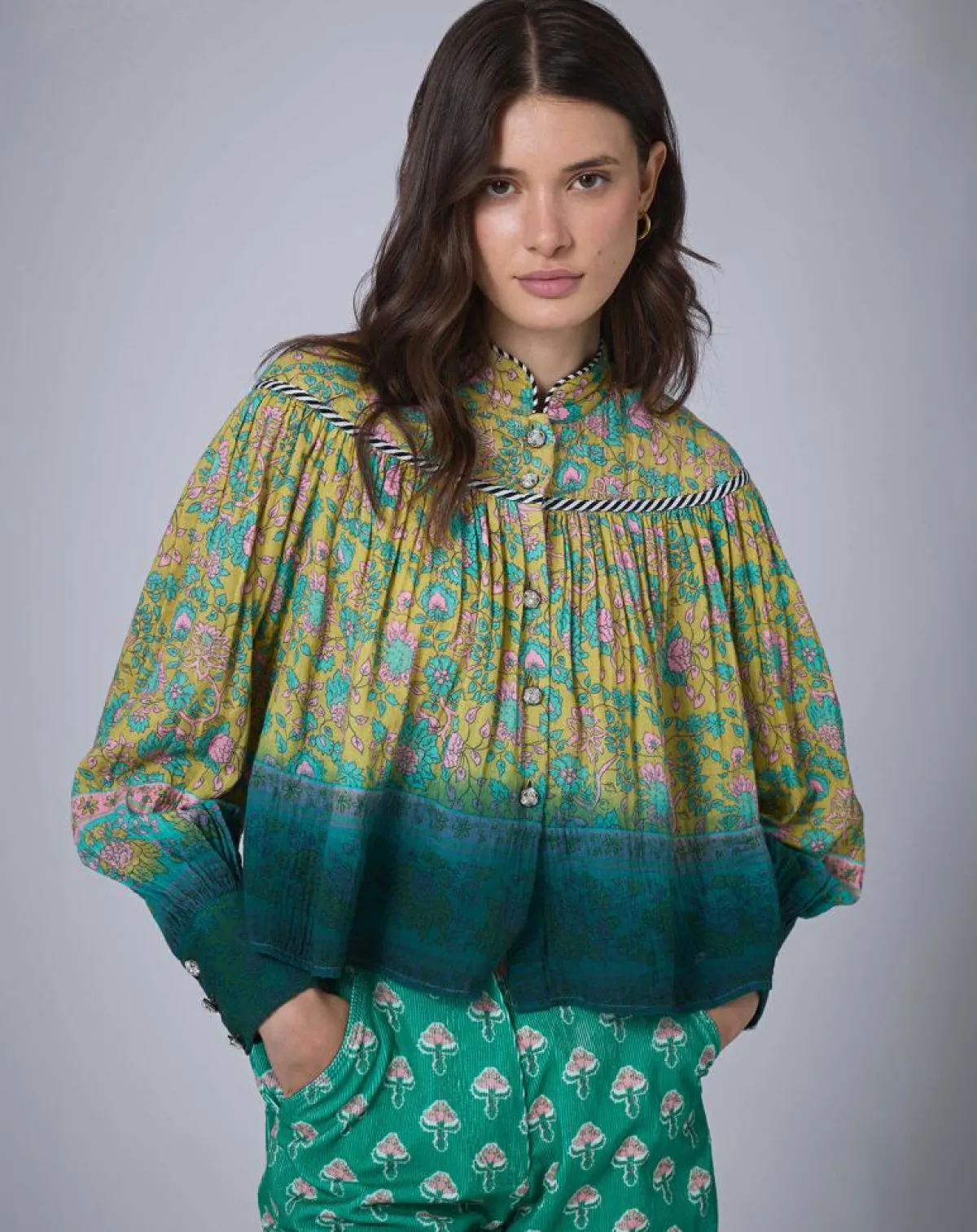 Manoush Tops Et Blouses|Top Bohemian Hindi kaki