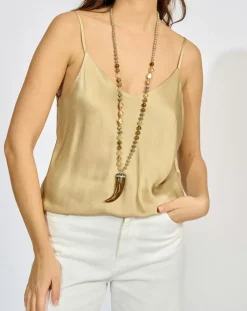 Lauren Vidal Tops Et Blouses|Top Cindy désert