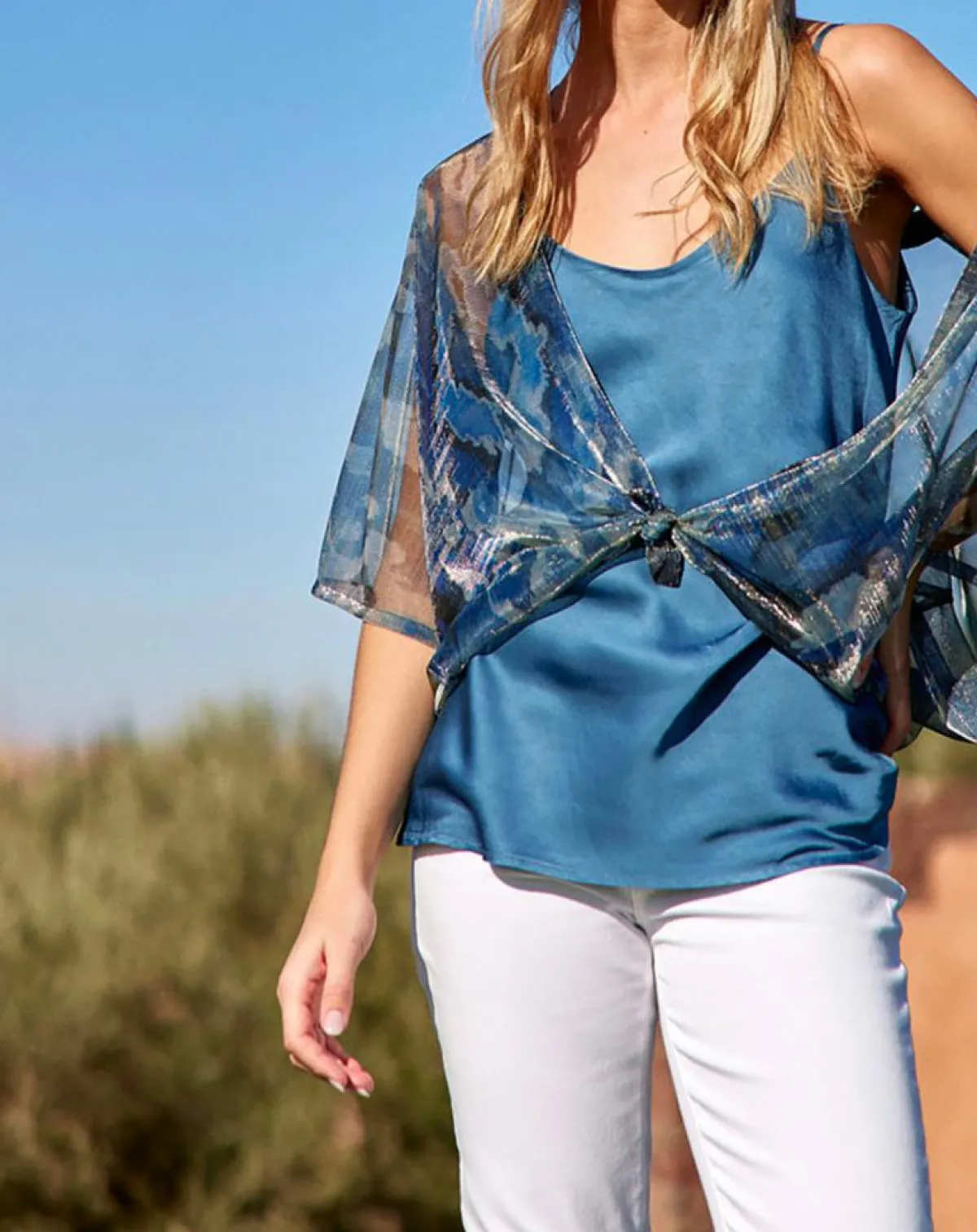 Lauren Vidal Tops Et Blouses|Top Cindy indigo