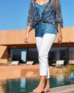 Lauren Vidal Tops Et Blouses|Top Cindy indigo