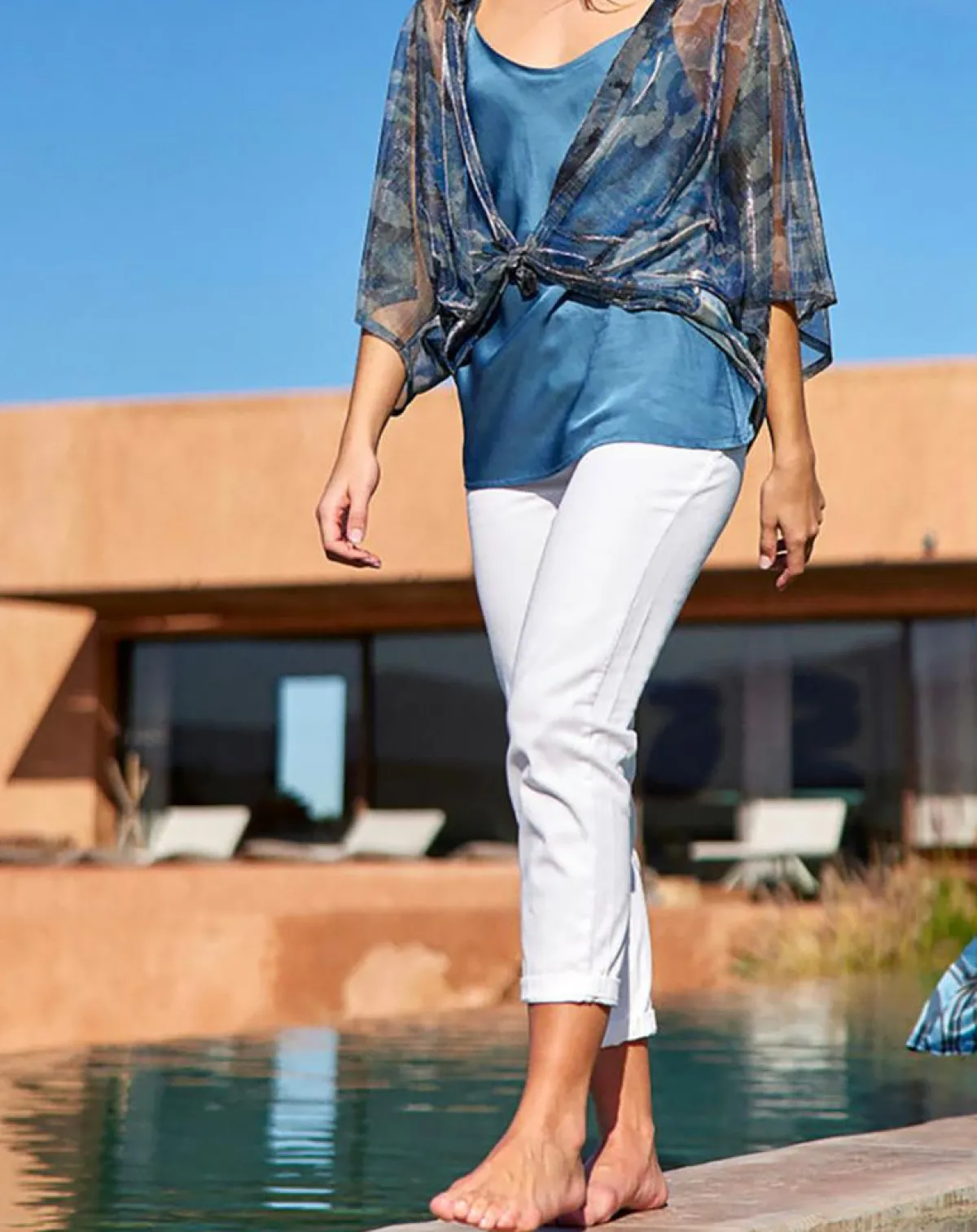 Lauren Vidal Tops Et Blouses|Top Cindy indigo