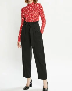 Scotch & Soda Tops Et Blouses|Top col montant imprimé floral rouge