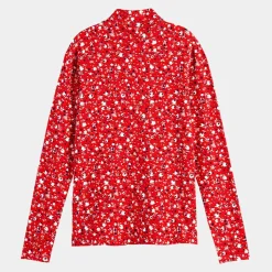 Scotch & Soda Tops Et Blouses|Top col montant imprimé floral rouge