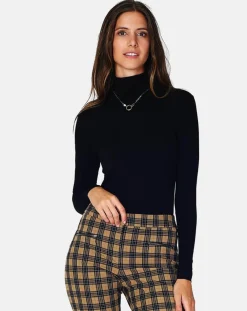 Assuili Tops Et Blouses|Top Col Roulé Pauline noir