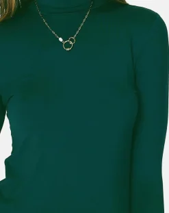 Assuili Tops Et Blouses|Top Col Roulé Pauline vert gazon