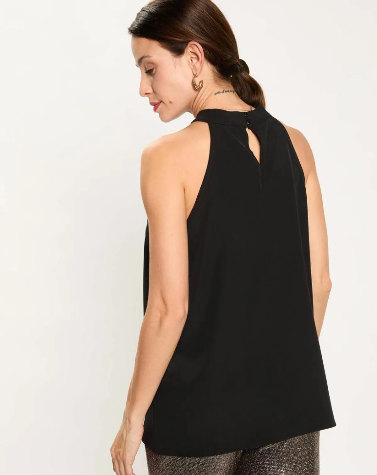 Lauren Vidal Tops Et Blouses|Top Colbie noir