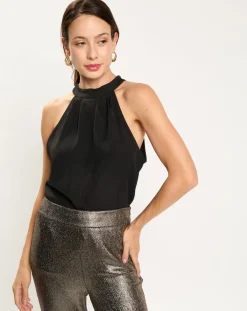 Lauren Vidal Tops Et Blouses|Top Colbie noir