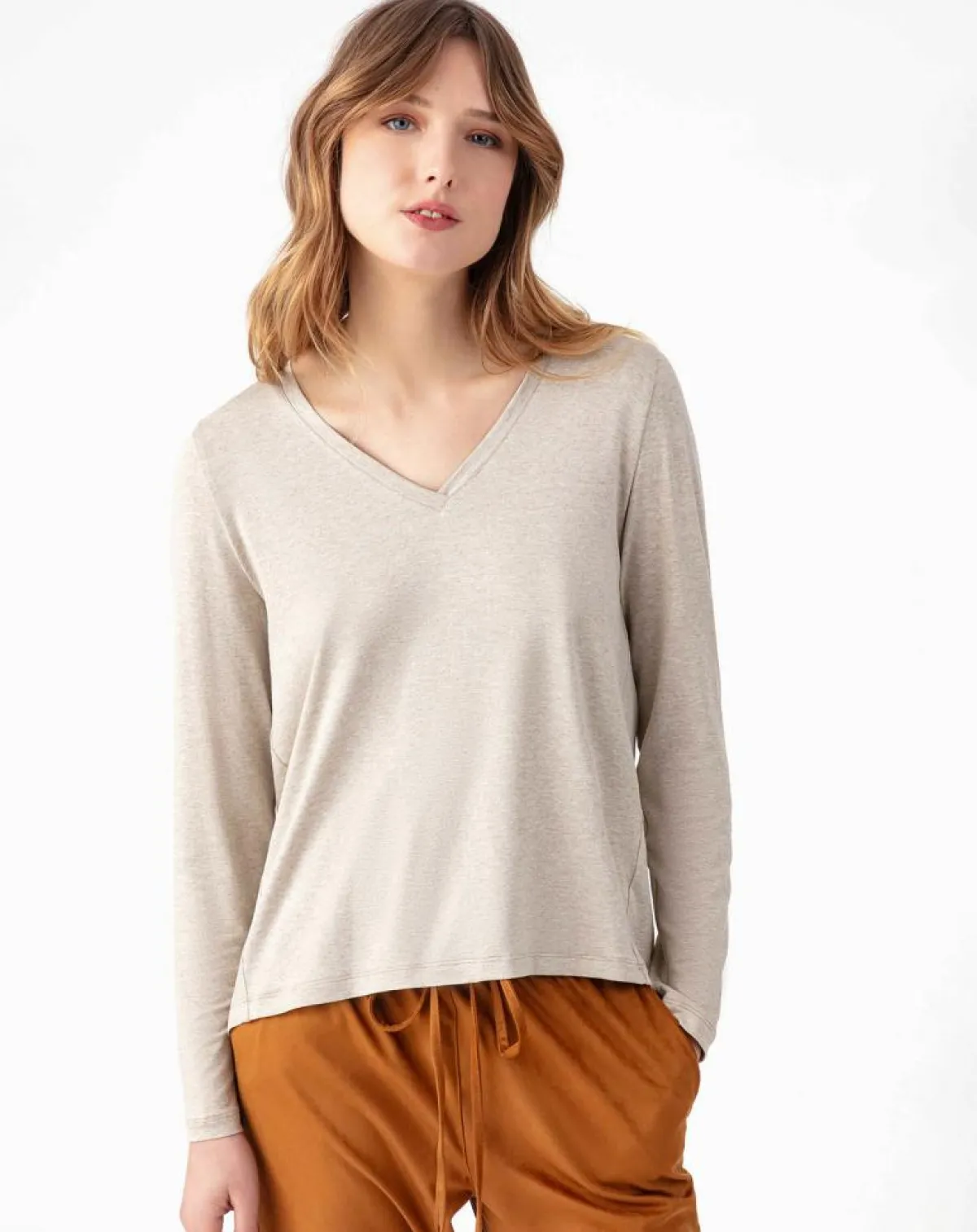 Indies Tops Et Blouses|Top Cornelia chine beige