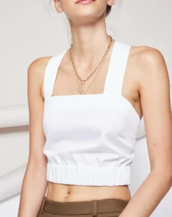 Tara Jarmon Tops Et Blouses|Top dos nu Agathe à brides croisées blanc