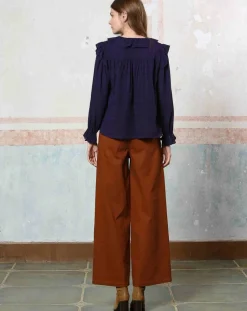 See u Soon Tops Et Blouses|Top en Coton & Lin Inaya violet