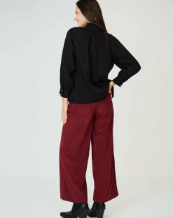 See u Soon Tops Et Blouses|Top en Coton & Lin Sarra noir