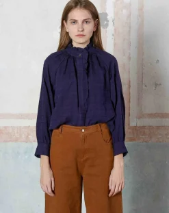 See u Soon Tops Et Blouses|Top en Coton & Lin Sarra violet