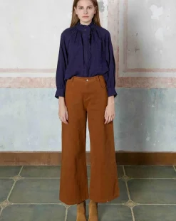 See u Soon Tops Et Blouses|Top en Coton & Lin Sarra violet