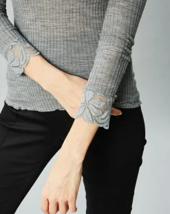 Mare Tops Et Blouses|Top en Laine mélangée gris